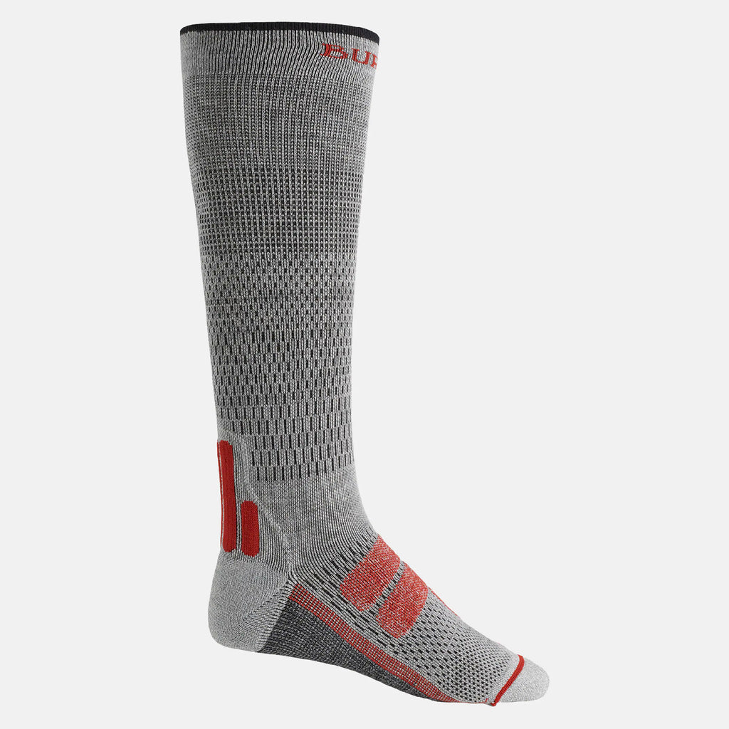 Men's Burton Performance + Ultralight Socks - Gray Heather - Burton Knee High