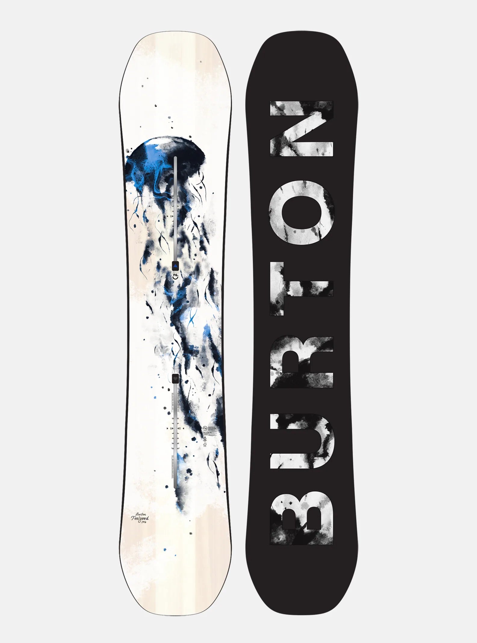 Women's Burton Feelgood Camber Snowboard - Jellyfish - Burton All Mountain