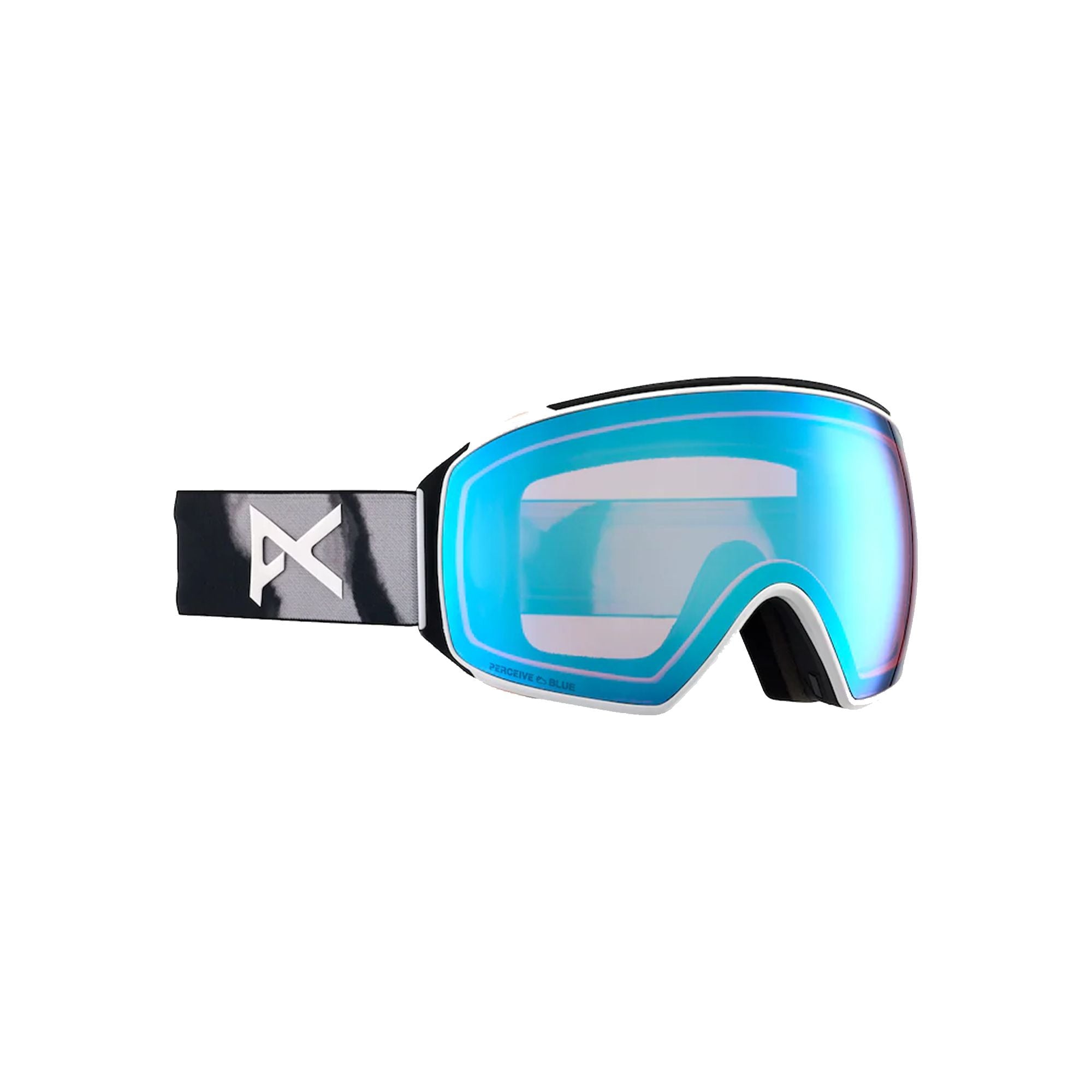 Anon M4 Toric Goggles + Bonus Lens + MFI Face Mask - Low Bridge Fit - Family Tree Perceive Variable Blue - Anon Snow Goggles