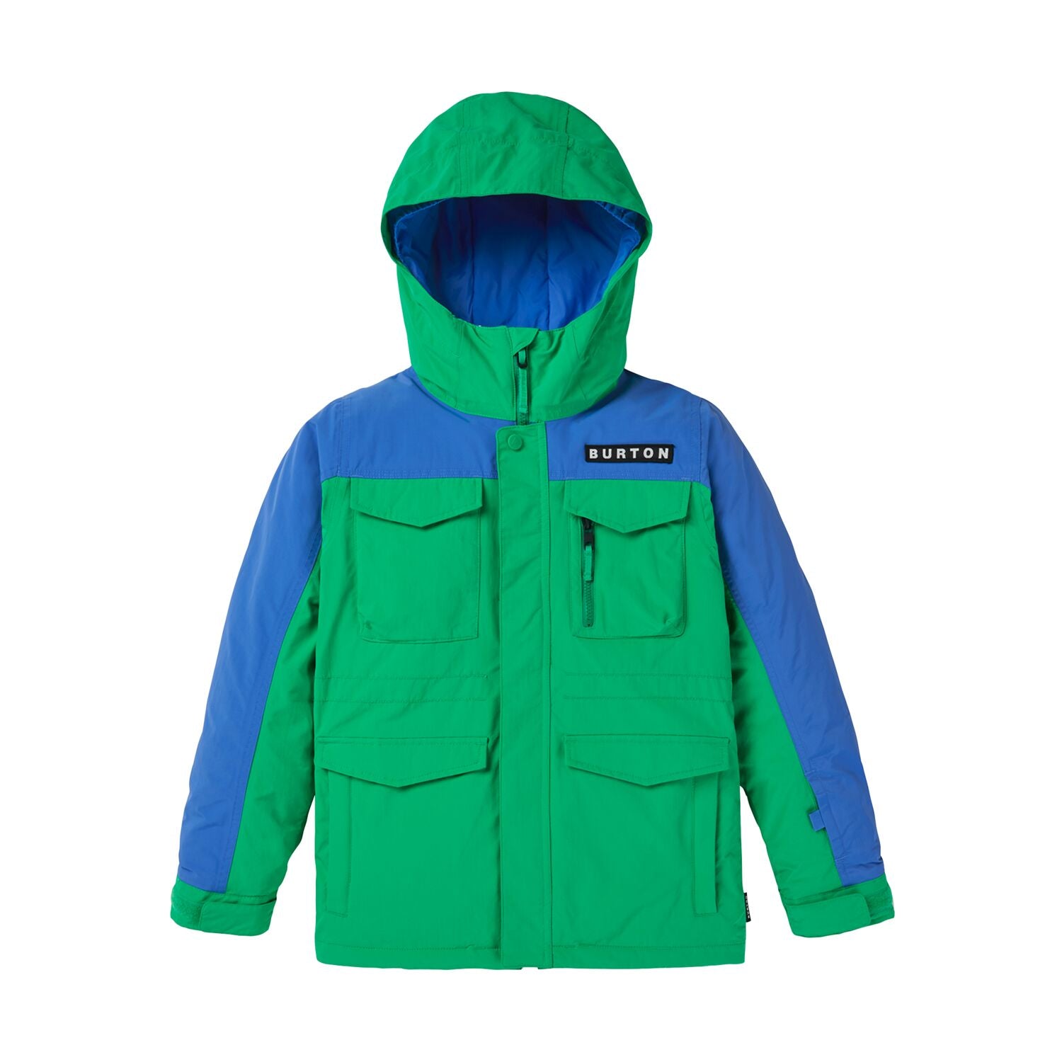 Boys Burton Covert 2L Jacket - Clover Green Amparo Blue XL - Burton Jacket Outerwear