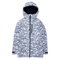 Womens Burton Loyil Down Jacket - Zebra Camo - Burton Jacket Outerwear