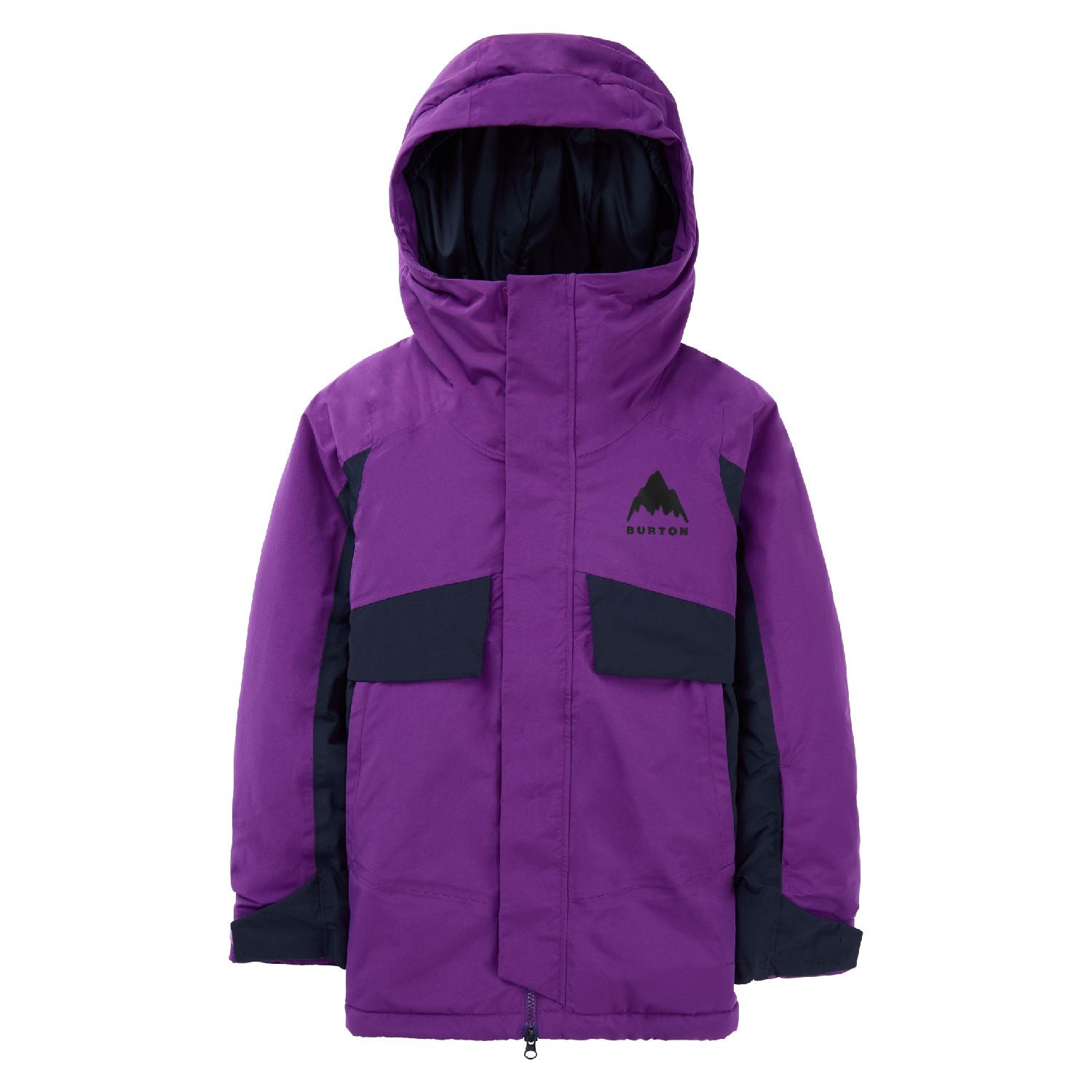 Kids' Burton Ascutney 2L Jacket - Imperial Purple True Black - Burton Jacket Outerwear