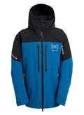 Men's Burton [ak] Swash GORE-TEX 2L Jacket - True Black Blue Teal Atomic Yellow - Burton Jacket Outerwear