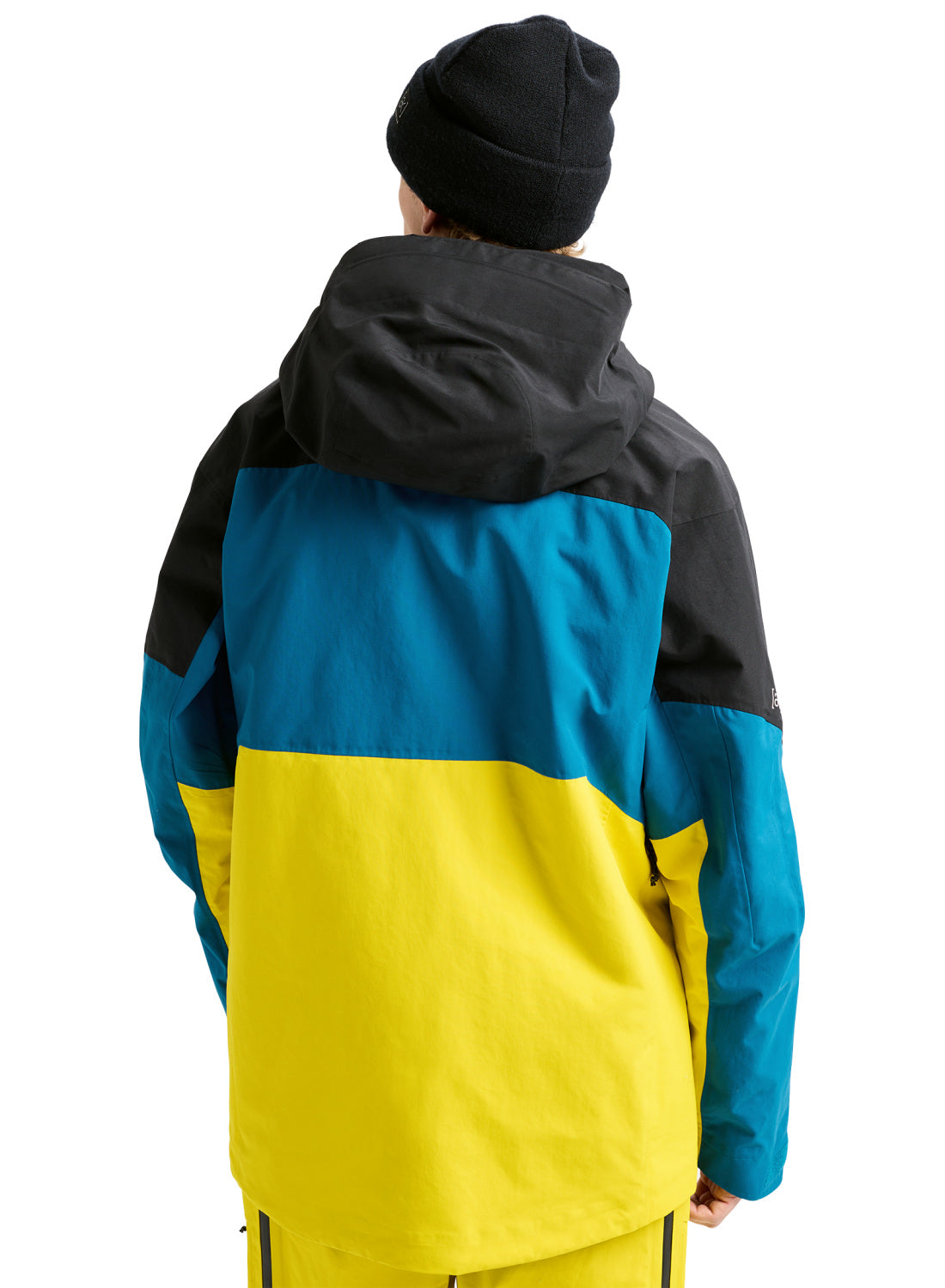 Men's Burton [ak] Swash GORE-TEX 2L Jacket - True Black / Blue Teal / Atomic Yellow - Burton Jacket Outerwear - alternate view 4