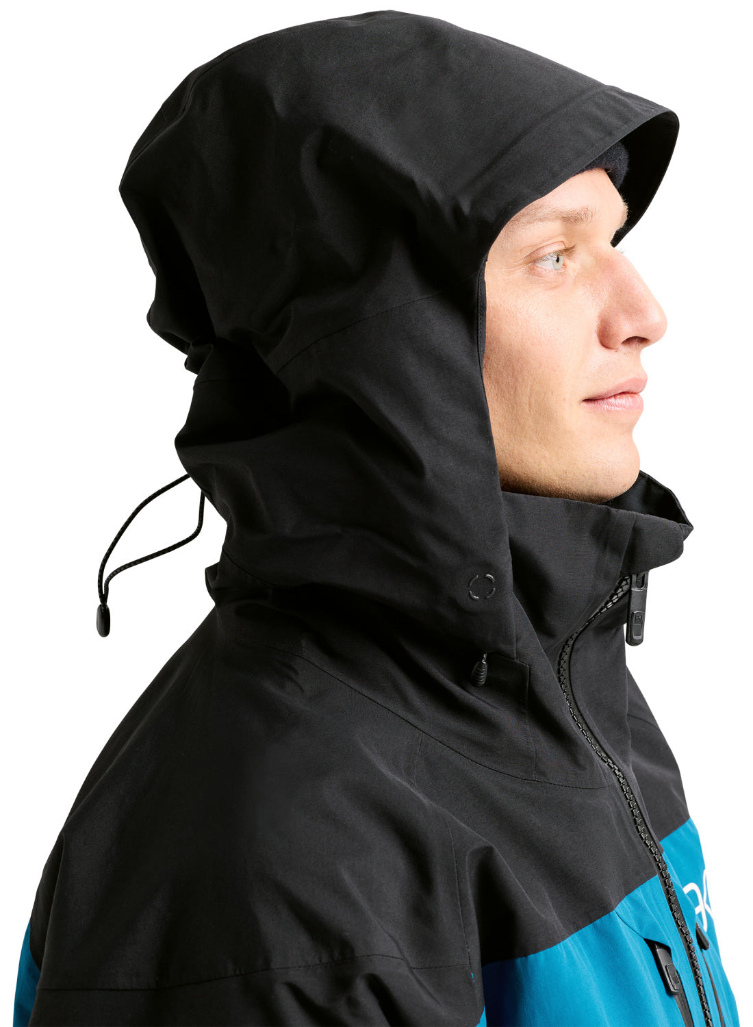 Men's Burton [ak] Swash GORE-TEX 2L Jacket - True Black / Blue Teal / Atomic Yellow - Burton Jacket Outerwear - alternate view 5