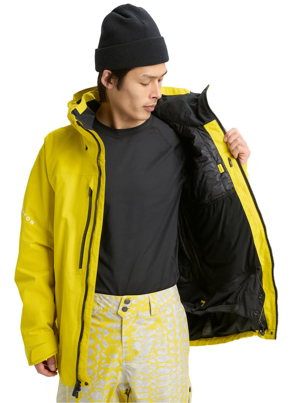 Men's Burton [ak] Swash GORE-TEX 2L Jacket - Atomic Yellow - Burton Jacket Outerwear - alternate view 9
