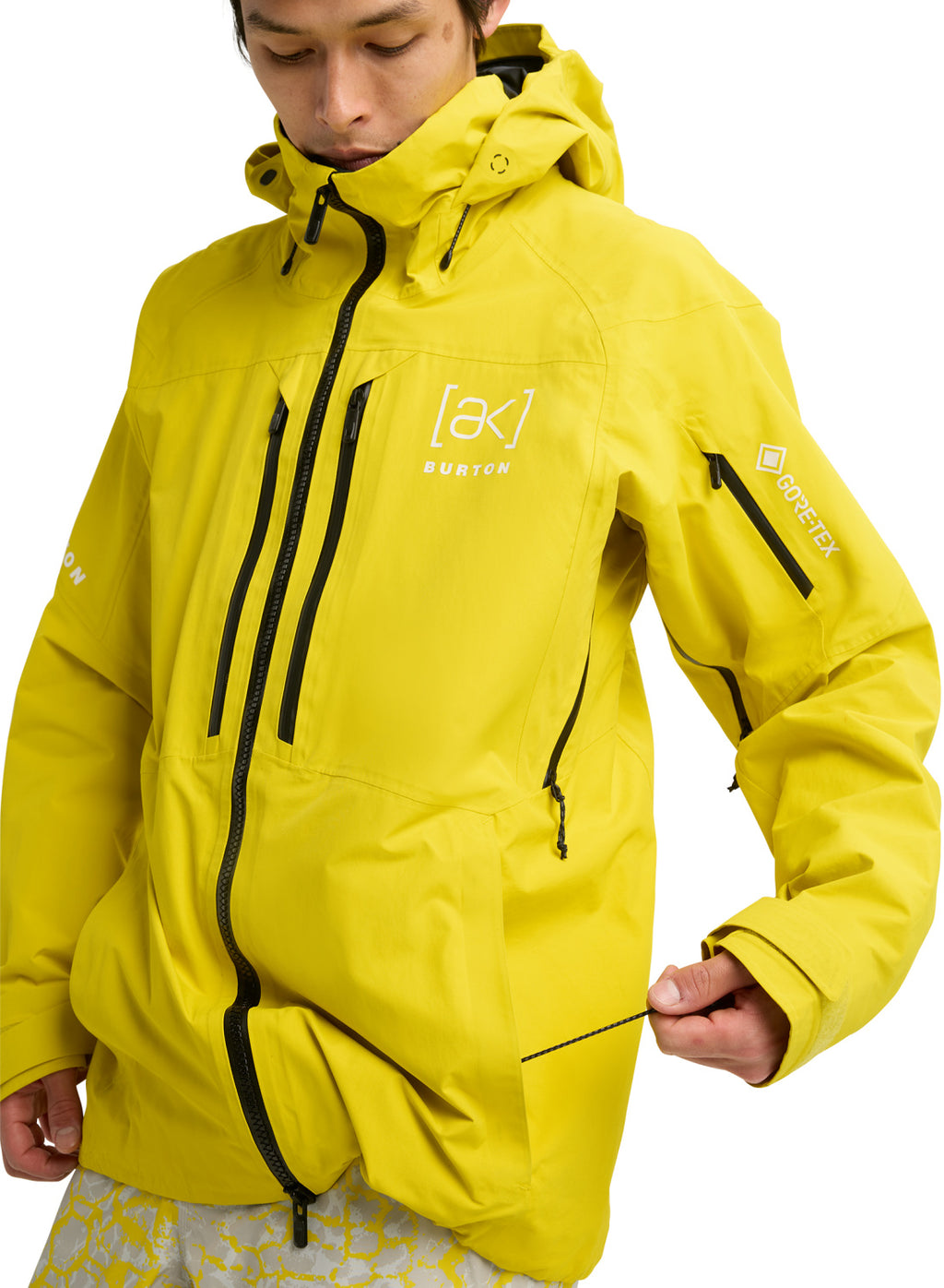 Men's Burton [ak] Swash GORE-TEX 2L Jacket - Atomic Yellow - Burton Jacket Outerwear - alternate view 8