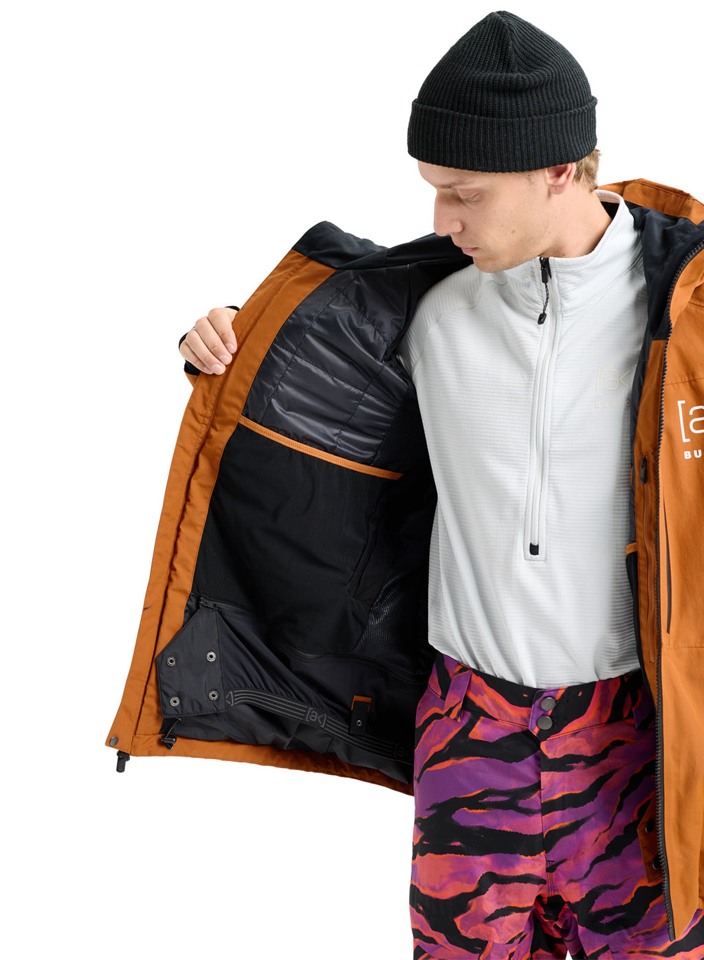 Men's Burton [ak] Swash GORE-TEX 2L Jacket - Chestnut Brown - Burton Jacket Outerwear - alternate view 9