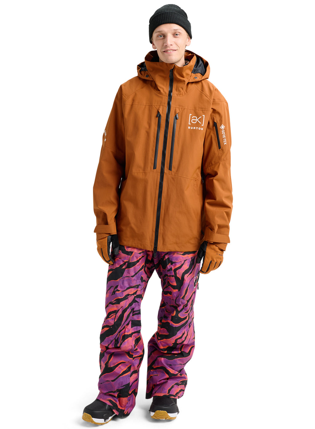 Men's Burton [ak] Swash GORE-TEX 2L Jacket - Chestnut Brown - Burton Jacket Outerwear - alternate view 2