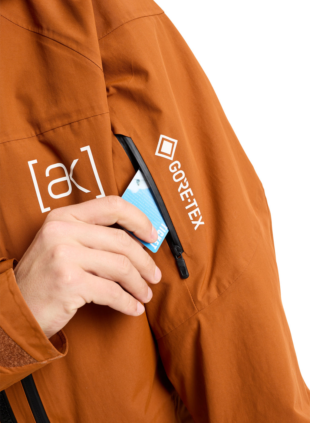 Men's Burton [ak] Swash GORE-TEX 2L Jacket - Chestnut Brown - Burton Jacket Outerwear - alternate view 6
