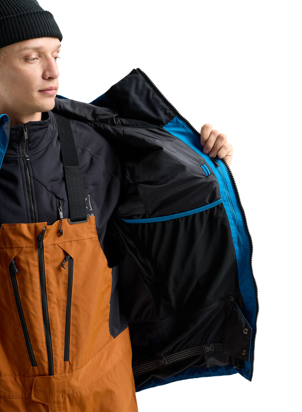 Men's Burton [ak] Cyclic GORE-TEX 2L Jacket - Blue Teal - Burton Jacket Outerwear - alternate view 9