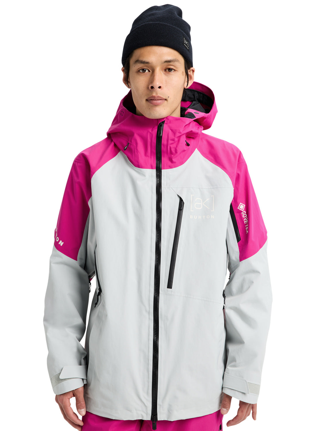 Men's Burton [ak] Cyclic GORE-TEX 2L Jacket - Very Berry / Gray Cloud - Burton Jacket Outerwear - alternate view 3