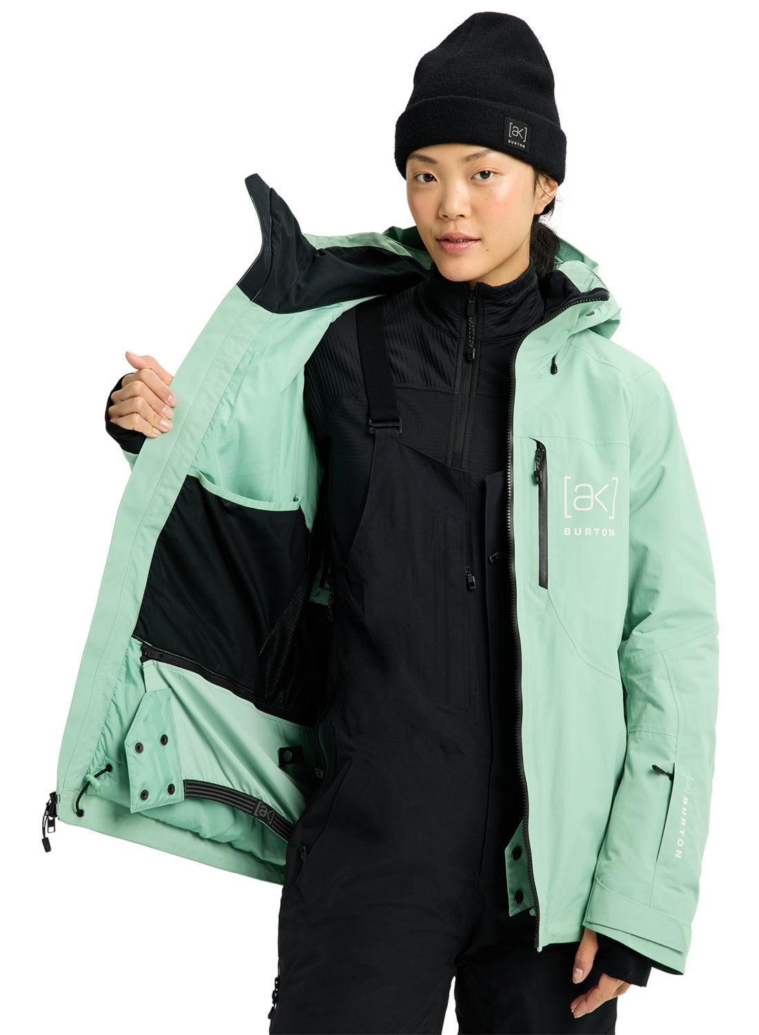 Women's Burton [ak] Embark GORE-TEX 2L Jacket - Soft Sage - Burton Jacket Outerwear - alternate view 9