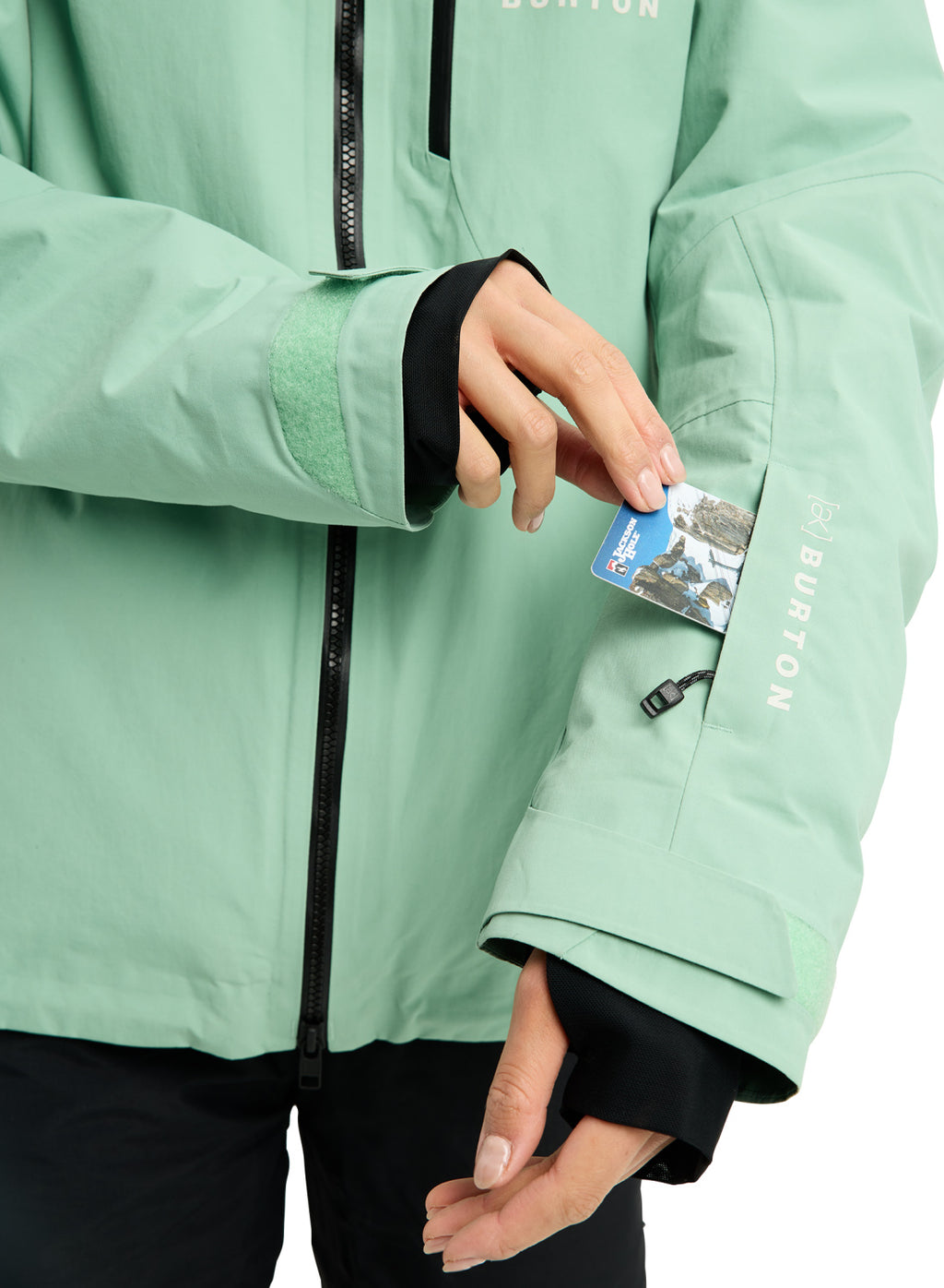 Women's Burton [ak] Embark GORE-TEX 2L Jacket - Soft Sage - Burton Jacket Outerwear - alternate view 6