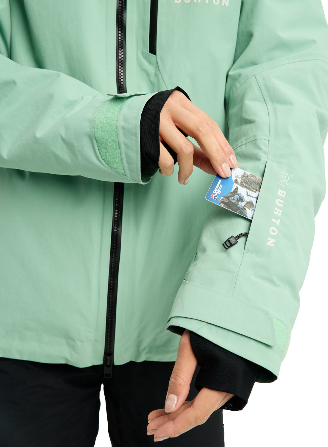 Women's Burton [ak] Embark GORE-TEX 2L Jacket - Soft Sage - Burton Jacket Outerwear - alternate view 6