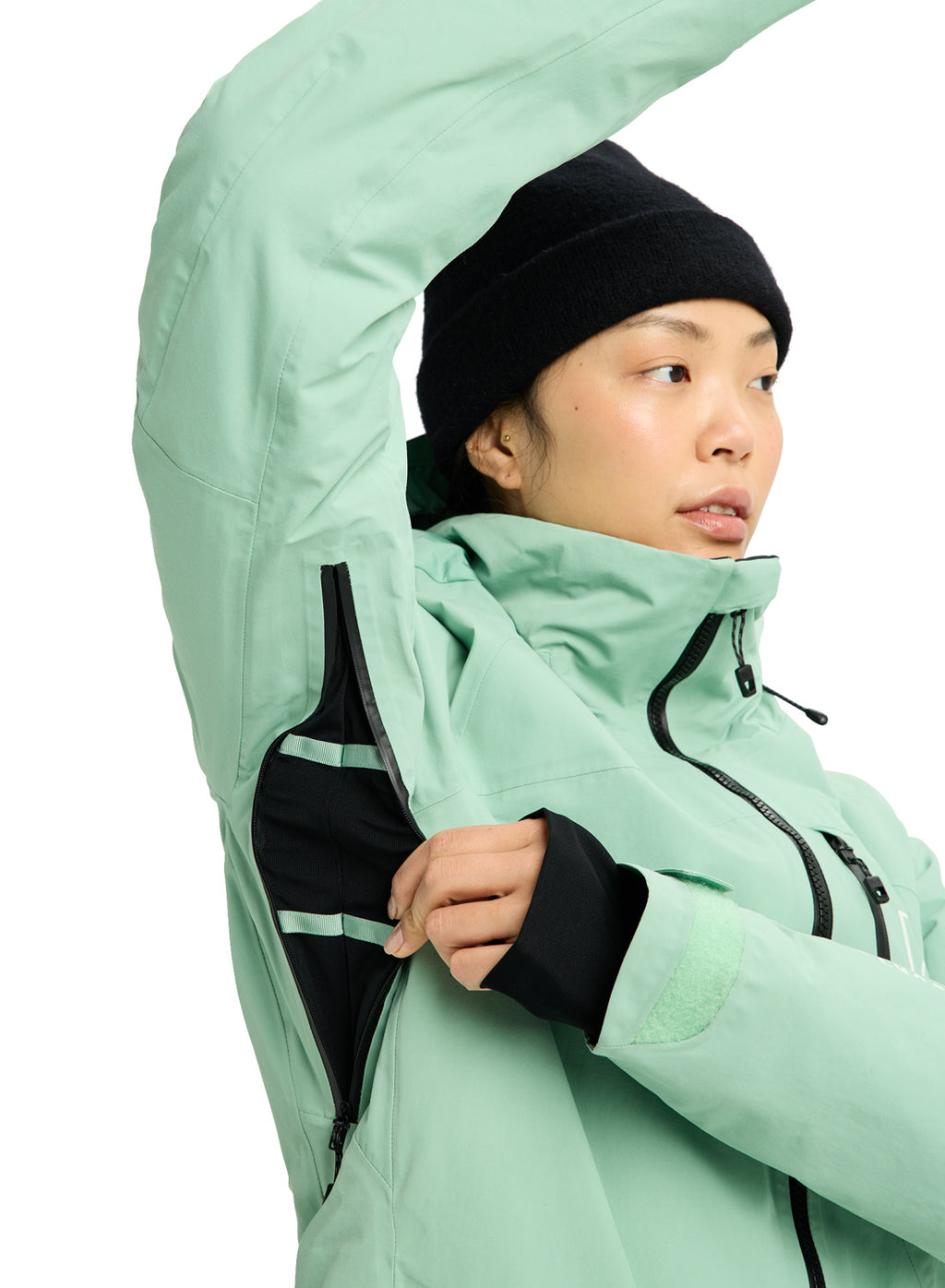 Women's Burton [ak] Embark GORE-TEX 2L Jacket - Soft Sage - Burton Jacket Outerwear - alternate view 7