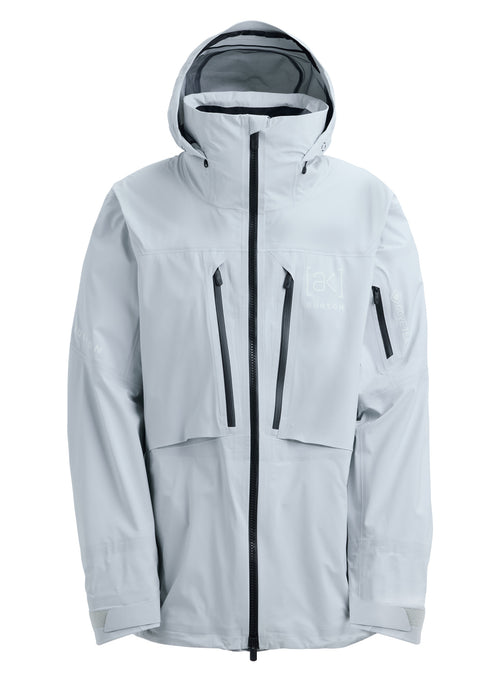 Men's Burton [ak] Hover GORE-TEX C-Knit 3L Stretch Jacket - Gray Cloud - Burton Jacket Outerwear