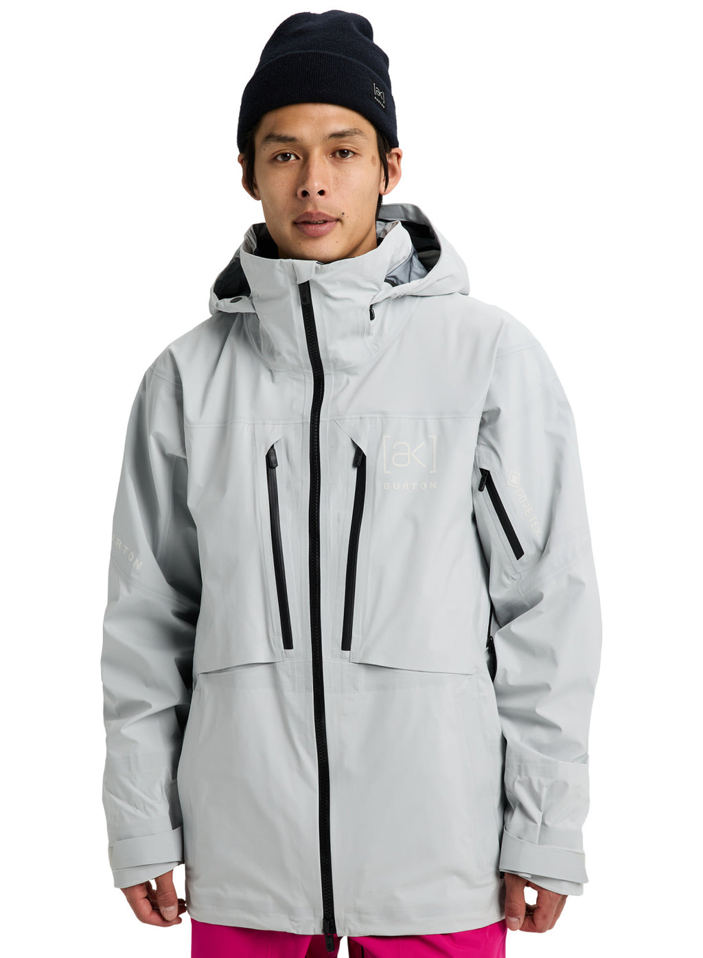 Men's Burton [ak] Hover GORE-TEX C-Knit 3L Stretch Jacket - Gray Cloud - Burton Jacket Outerwear - alternate view 3