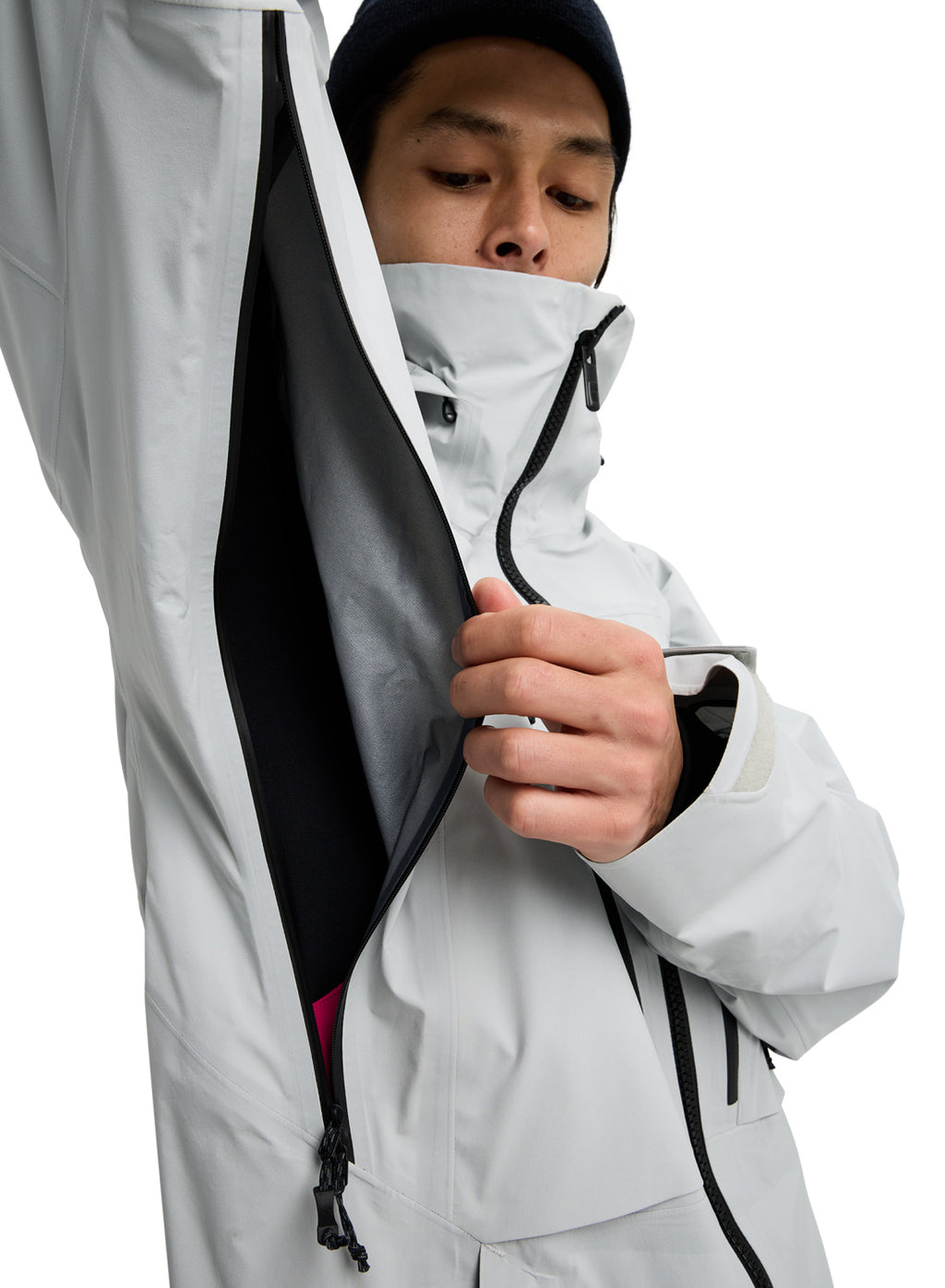 Men's Burton [ak] Hover GORE-TEX C-Knit 3L Stretch Jacket - Gray Cloud - Burton Jacket Outerwear - alternate view 8