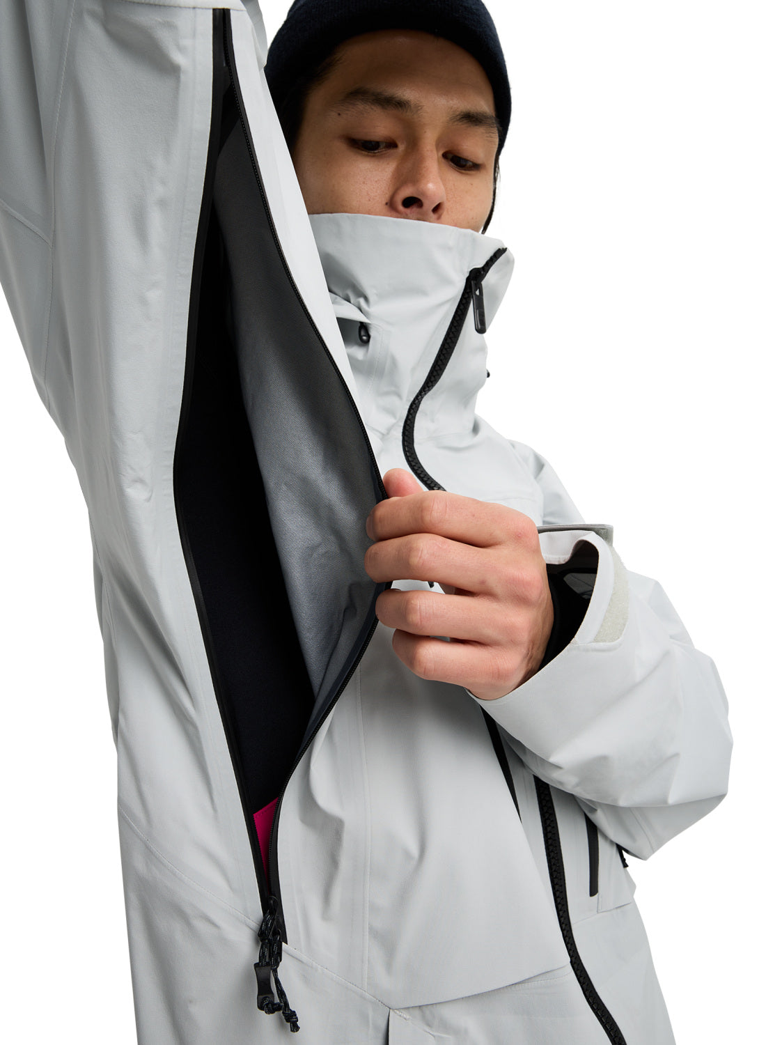 Men's Burton [ak] Hover GORE-TEX C-Knit 3L Stretch Jacket - Gray Cloud - Burton Jacket Outerwear - alternate view 8