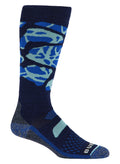 Women's Burton Performance Midweight Socks - Jake Blue Camo - Burton Knee High