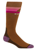 Women's Burton Emblem Midweight Socks - Chestnut Brown - Burton Knee High