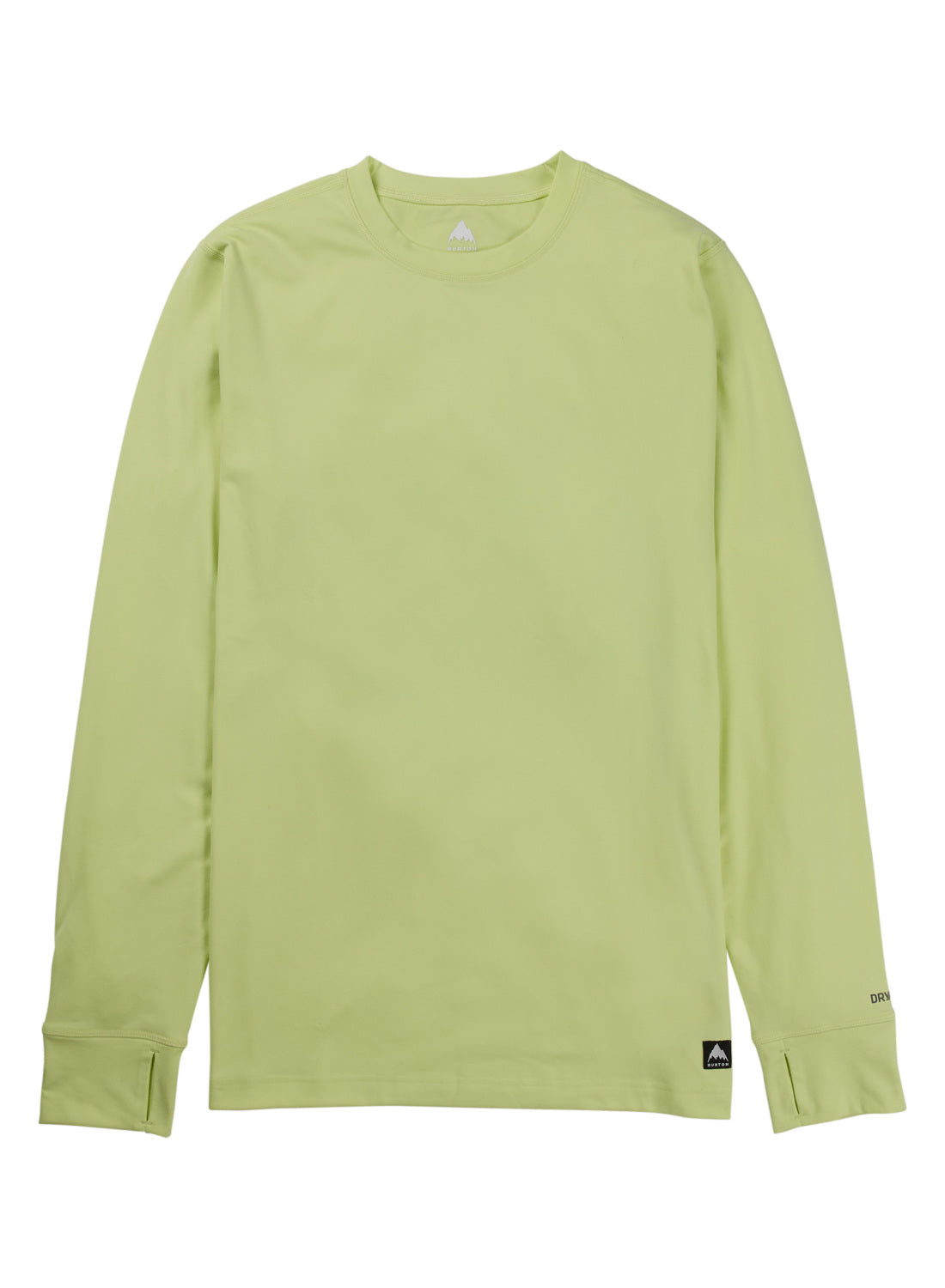 Men's Burton Midweight Base Layer Crewneck - Glow Yellow Green