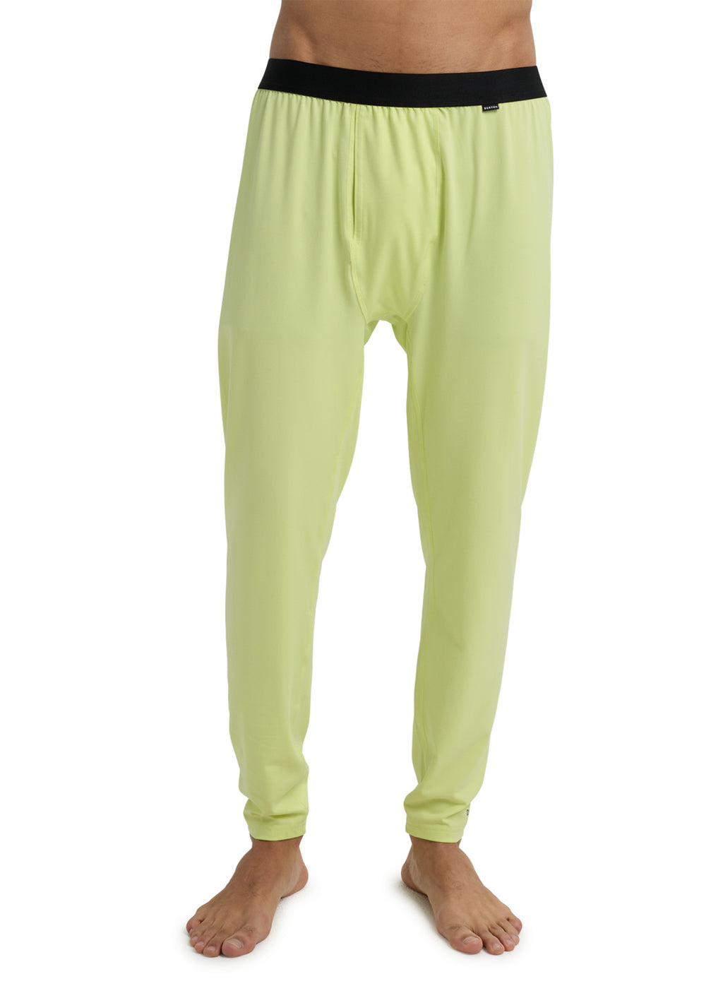 Men's Burton Midweight Base Layer Pants - Glow Yellow Green - Burton Pants Base - alternate view 3