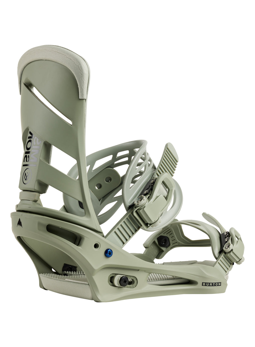 Men's Burton Mission Re:Flex Snowboard Bindings - Talc Green - Burton Bindings Strap