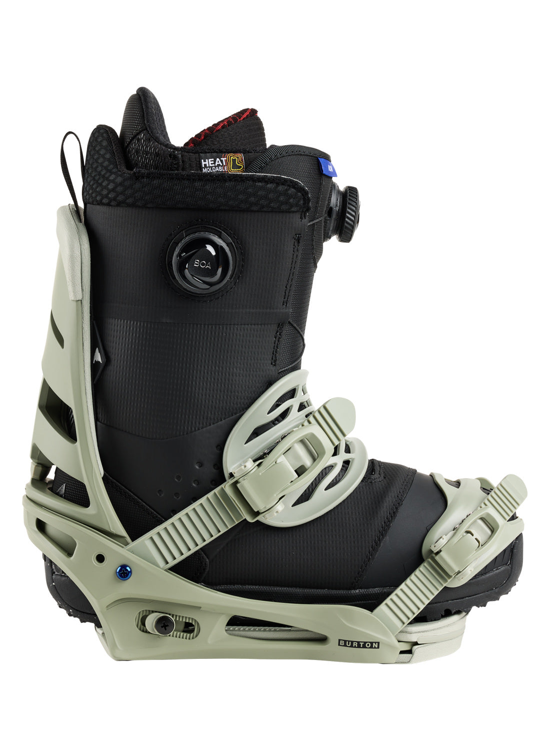 Men's Burton Mission Re:Flex Snowboard Bindings - Talc Green - Burton Bindings Strap - alternate view 5