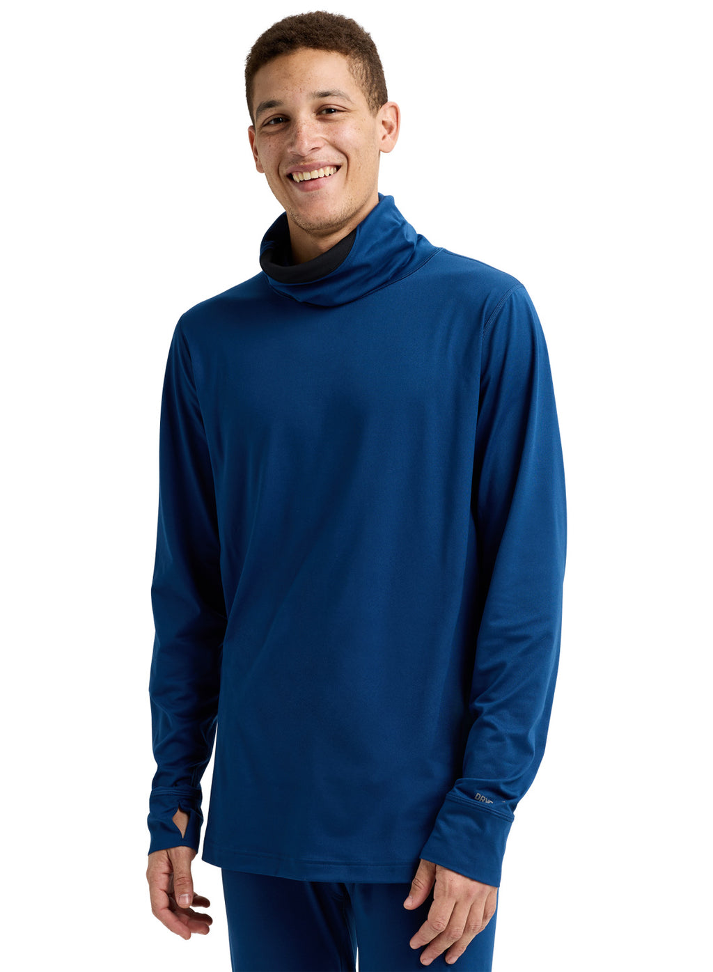 Men's Burton Midweight Base Layer Long Neck Shirt - Nightfall - Burton Crew Neck Base - alternate view 3