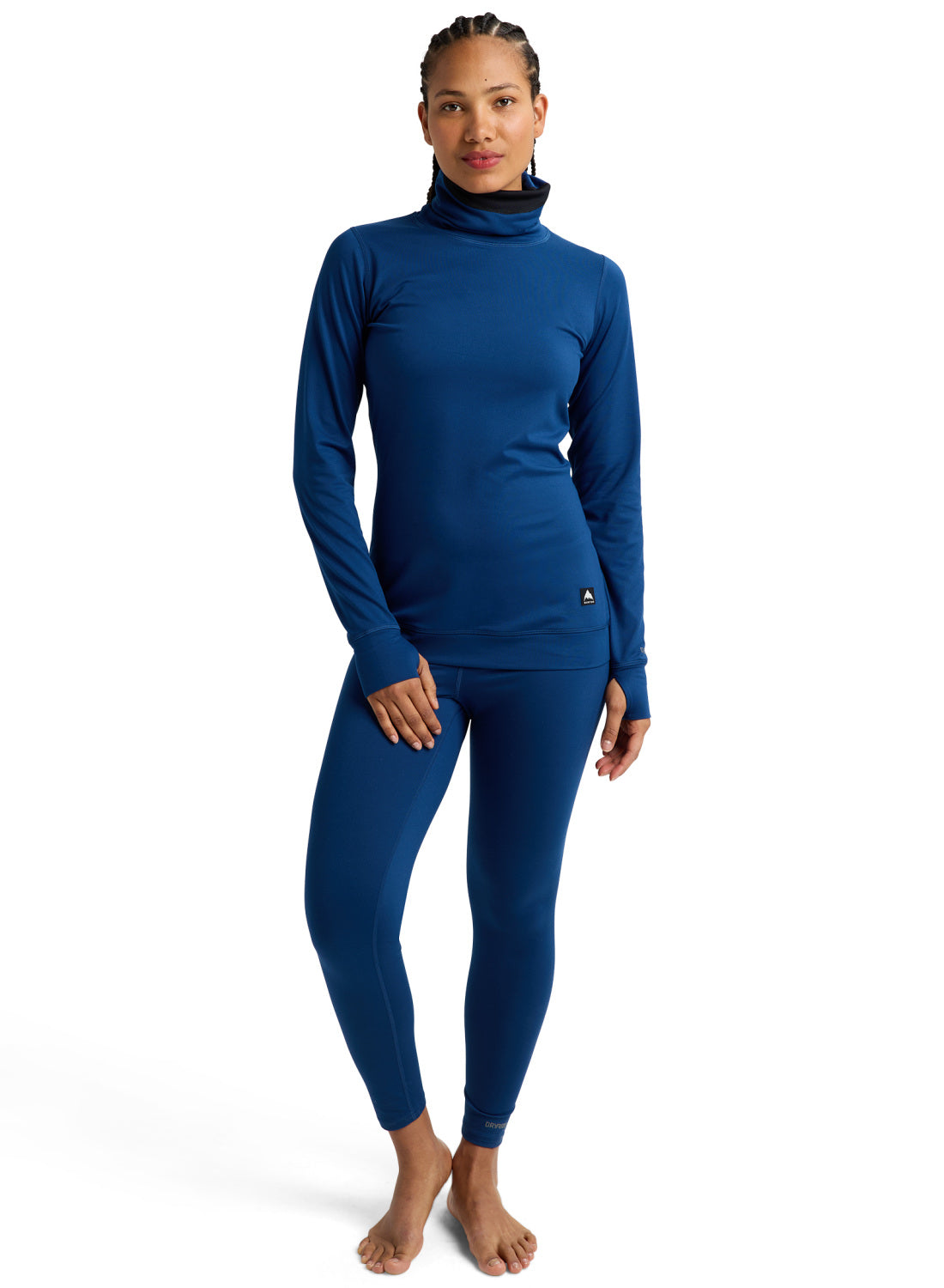 Women's Burton Midweight Base Layer Long Neck Shirt - Nightfall - Burton Crew Neck Base - alternate view 2