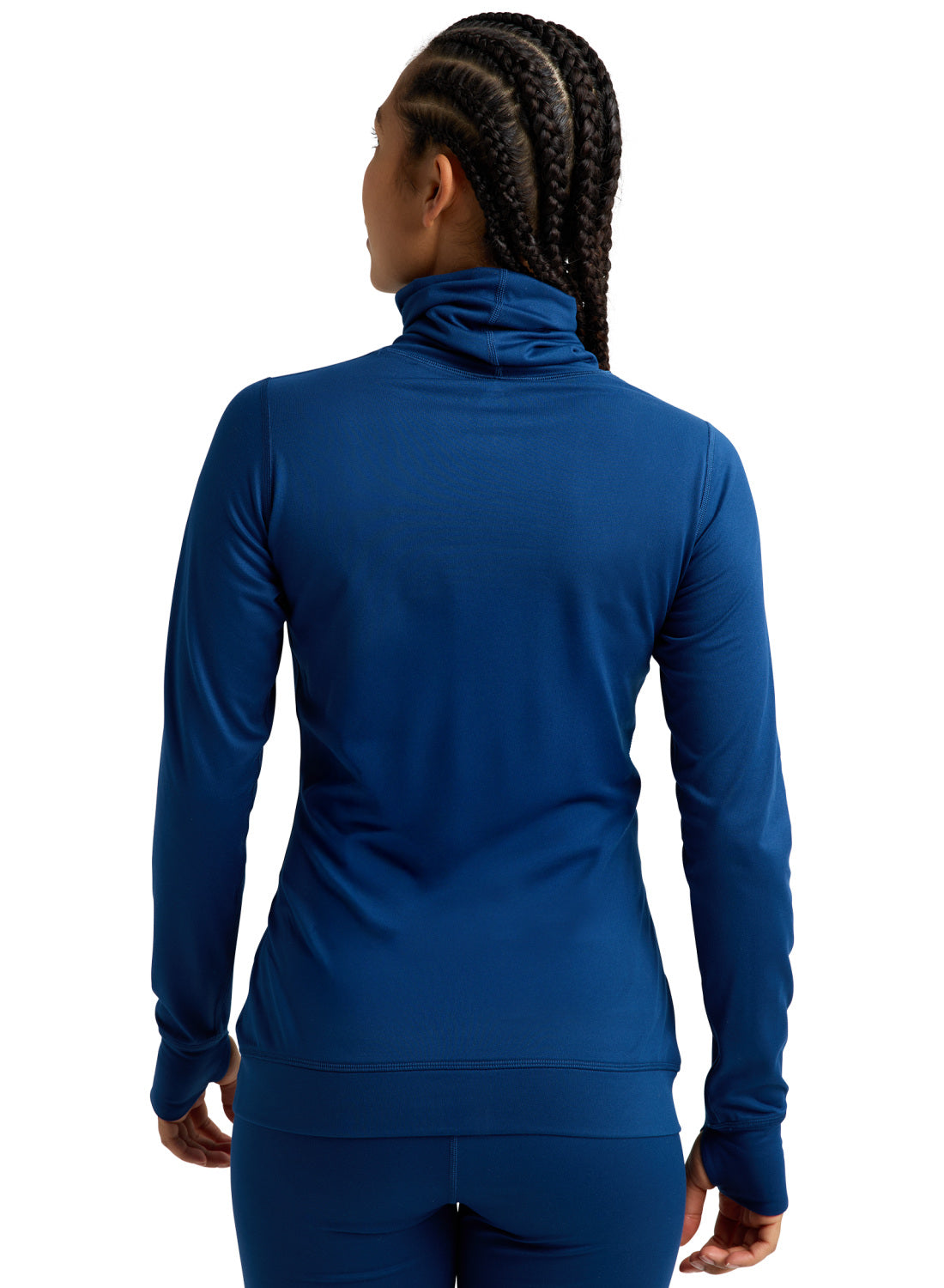 Women's Burton Midweight Base Layer Long Neck Shirt - Nightfall - Burton Crew Neck Base - alternate view 4