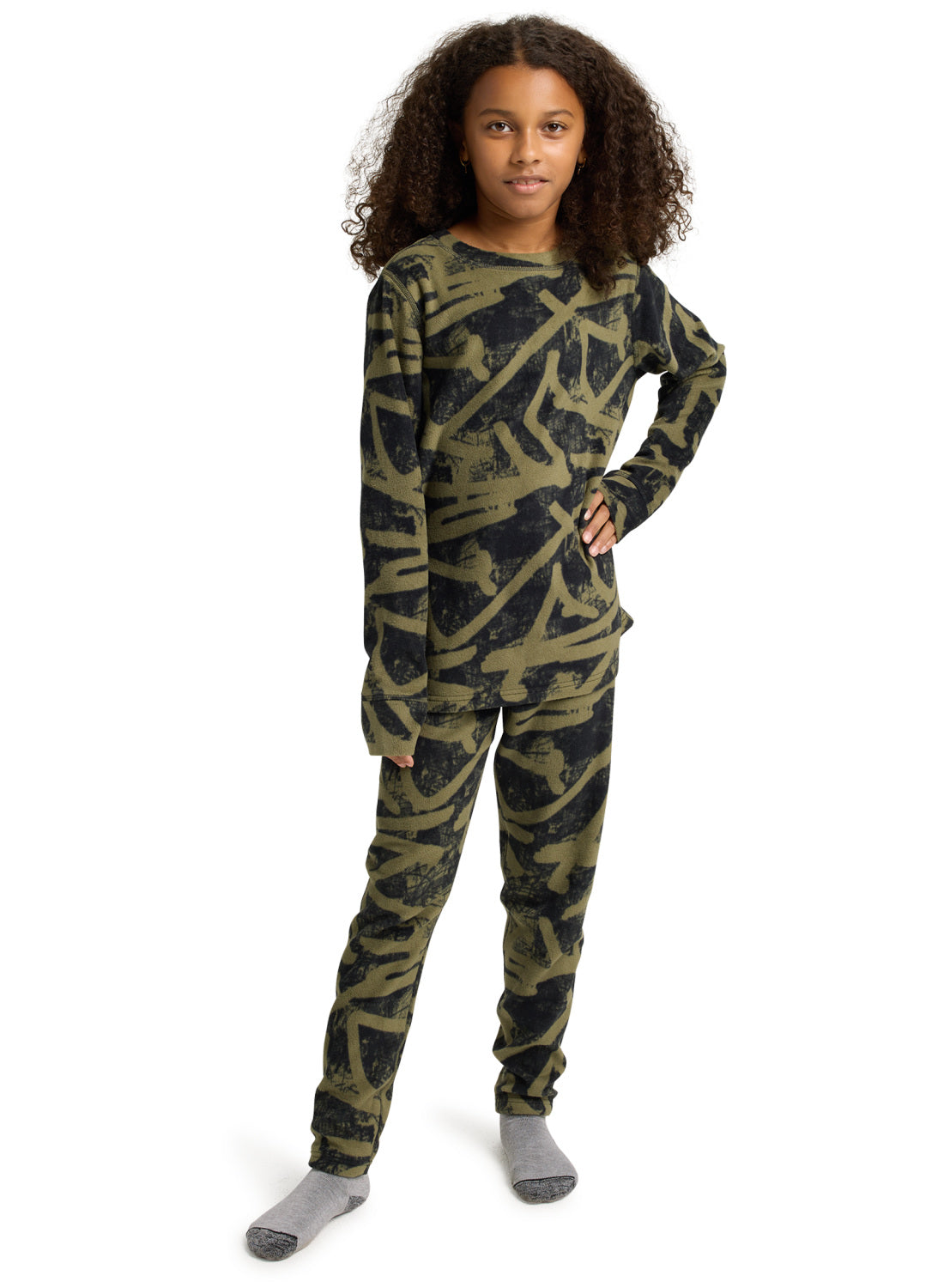 Kids' Burton Fleece Base Layer Set - Forest City Streets - Burton Sets Base - alternate view 2