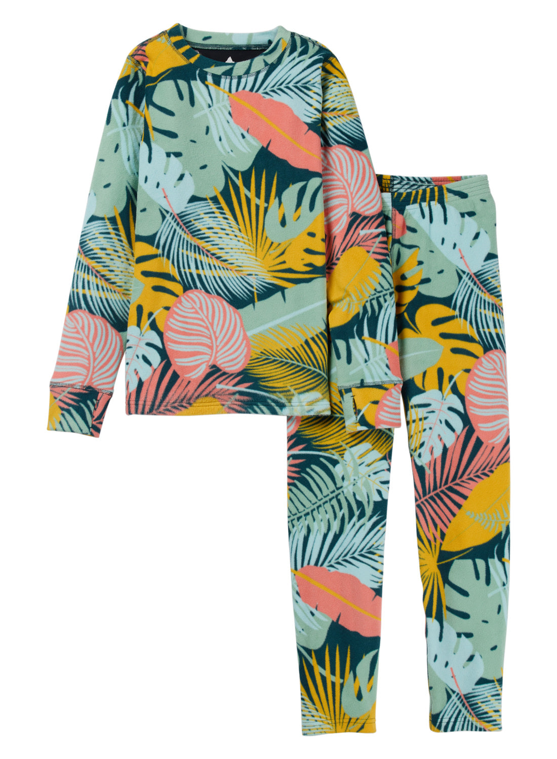 Kids' Burton Fleece Base Layer Set - Oversized Tropical