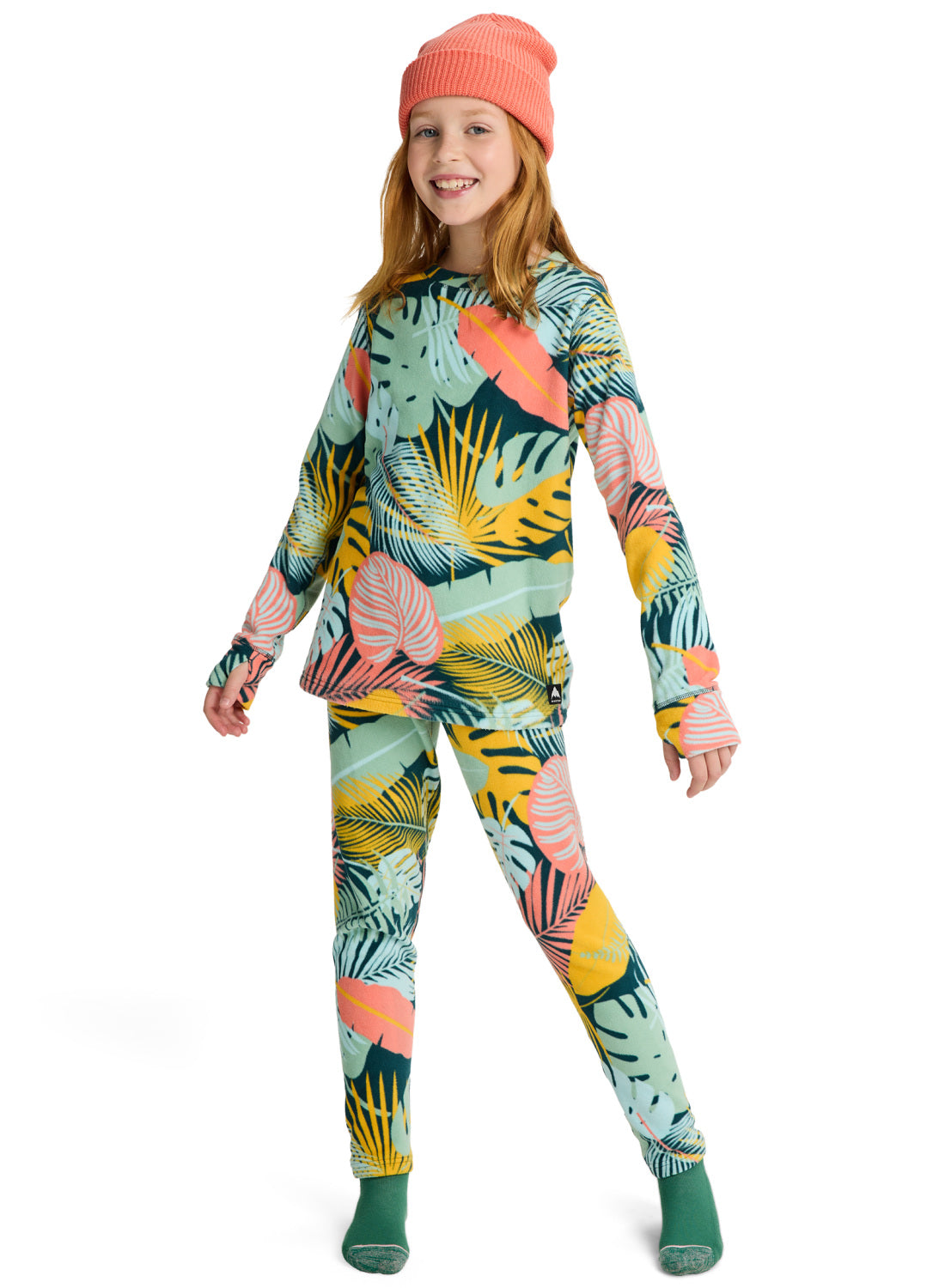 Kids' Burton Fleece Base Layer Set - Oversized Tropical - Burton Sets Base - alternate view 2
