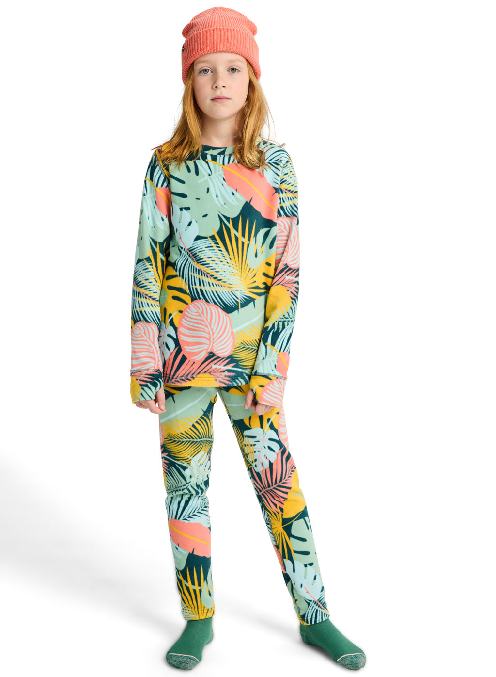 Kids' Burton Fleece Base Layer Set - Oversized Tropical - Burton Sets Base - alternate view 3