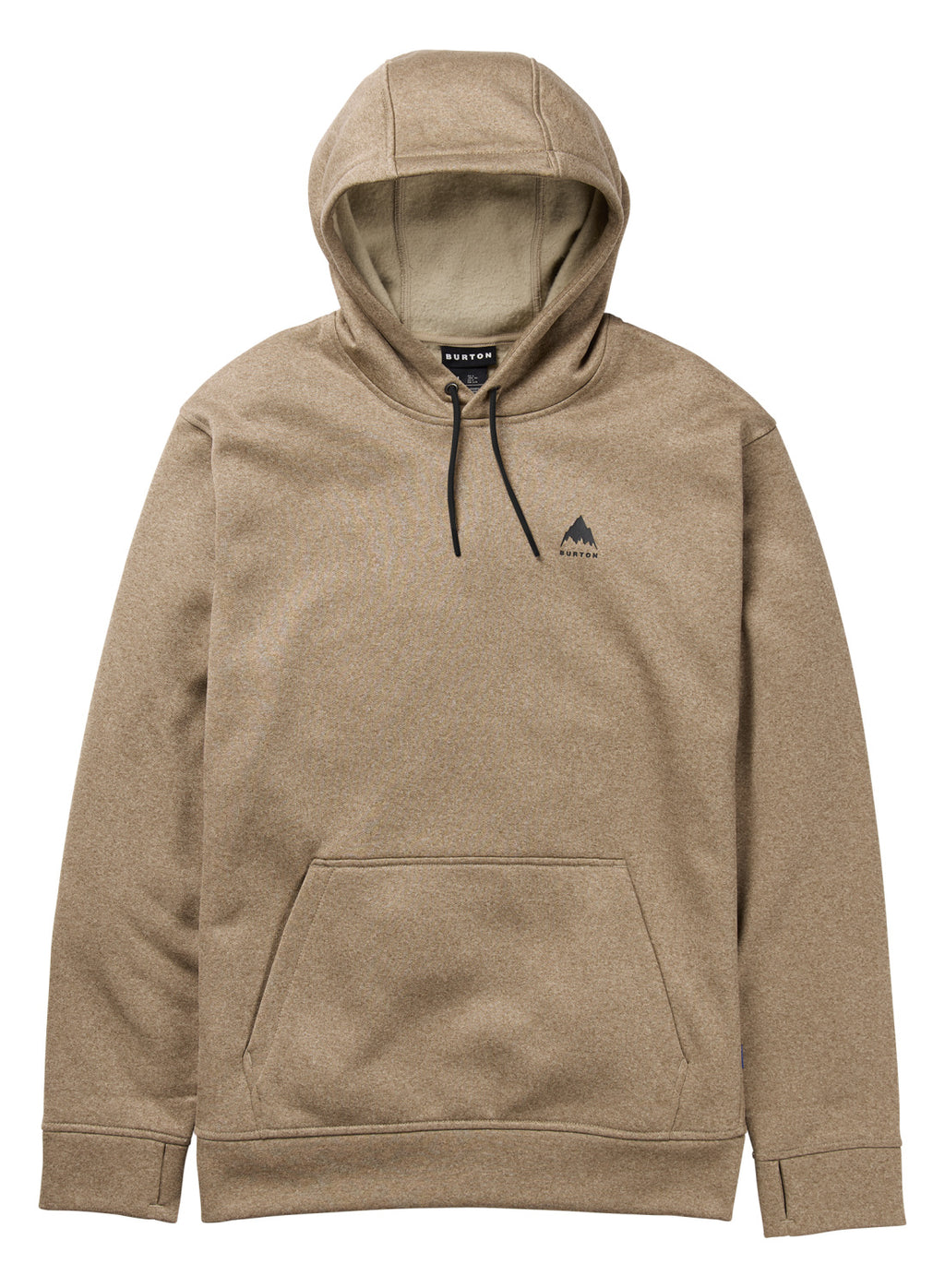Men's Burton Oak Pullover Hoodie - Summit Taupe Heather - Burton Pullover Hoodie Apparel