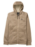 Men's Burton Oak Full-Zip Hoodie - Summit Taupe Heather - Burton Full Zip Apparel