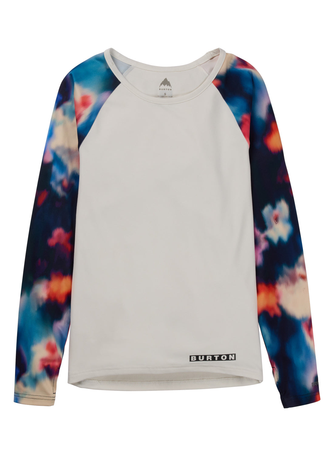 Women's Burton Roadie Base Layer Tech T-Shirt - Stout White Floral Blue