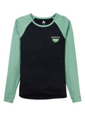 Women's Burton Roadie Base Layer Tech T-Shirt - True Black Soft Sage - Burton Crew Neck Base