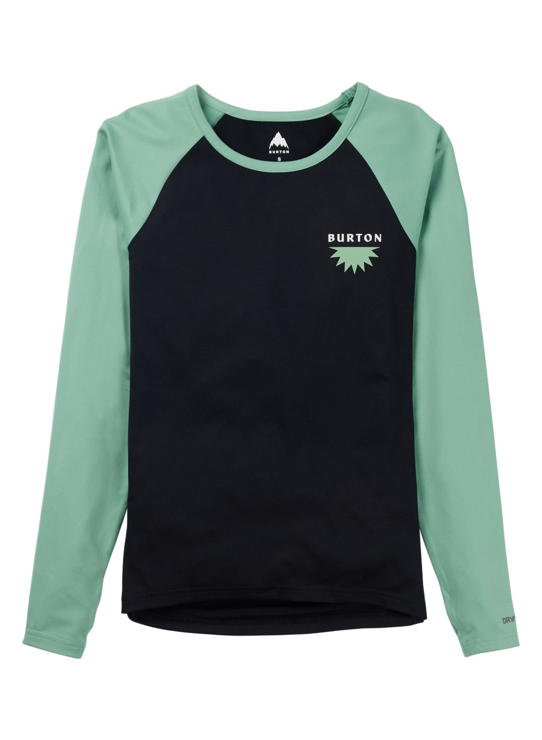 Women's Burton Roadie Base Layer Tech T-Shirt - True Black Soft Sage