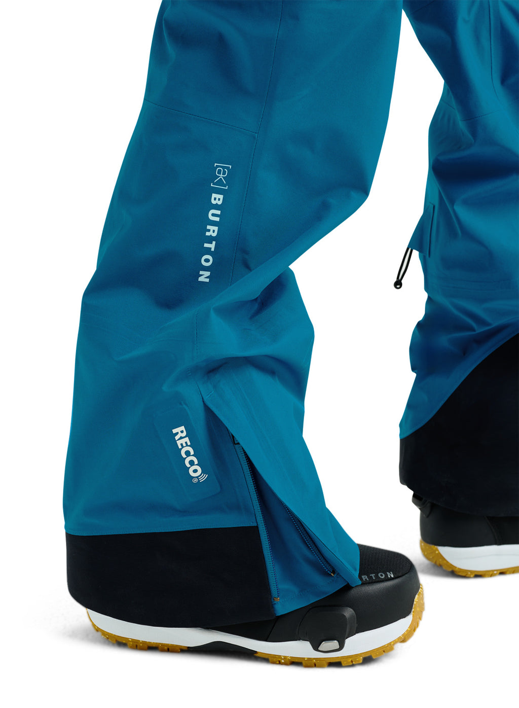 Women's Burton [ak] GORE-TEX 3L Kimmy Stretch Bib Pants - Blue Teal - Burton Bibs Outerwear - alternate view 8