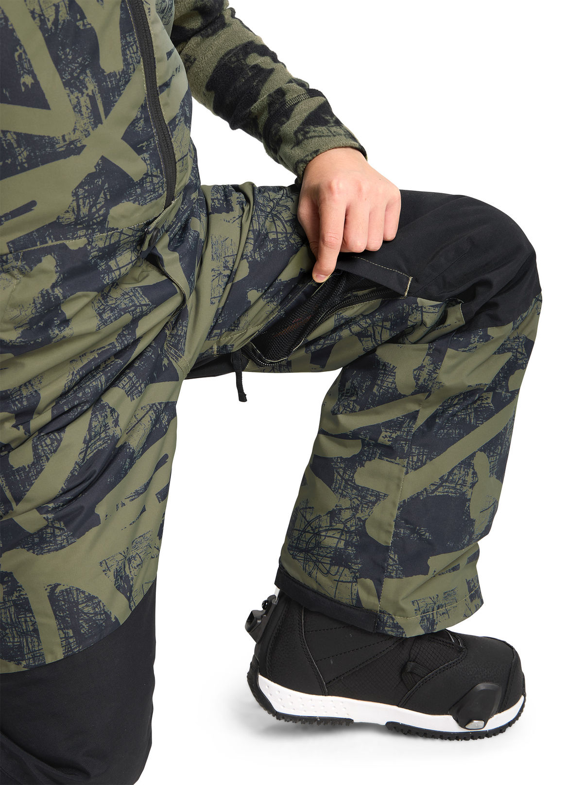 Kids' Burton Skylar 2L Bib Pants - Forest City Streets - Burton Bibs Outerwear - alternate view 6