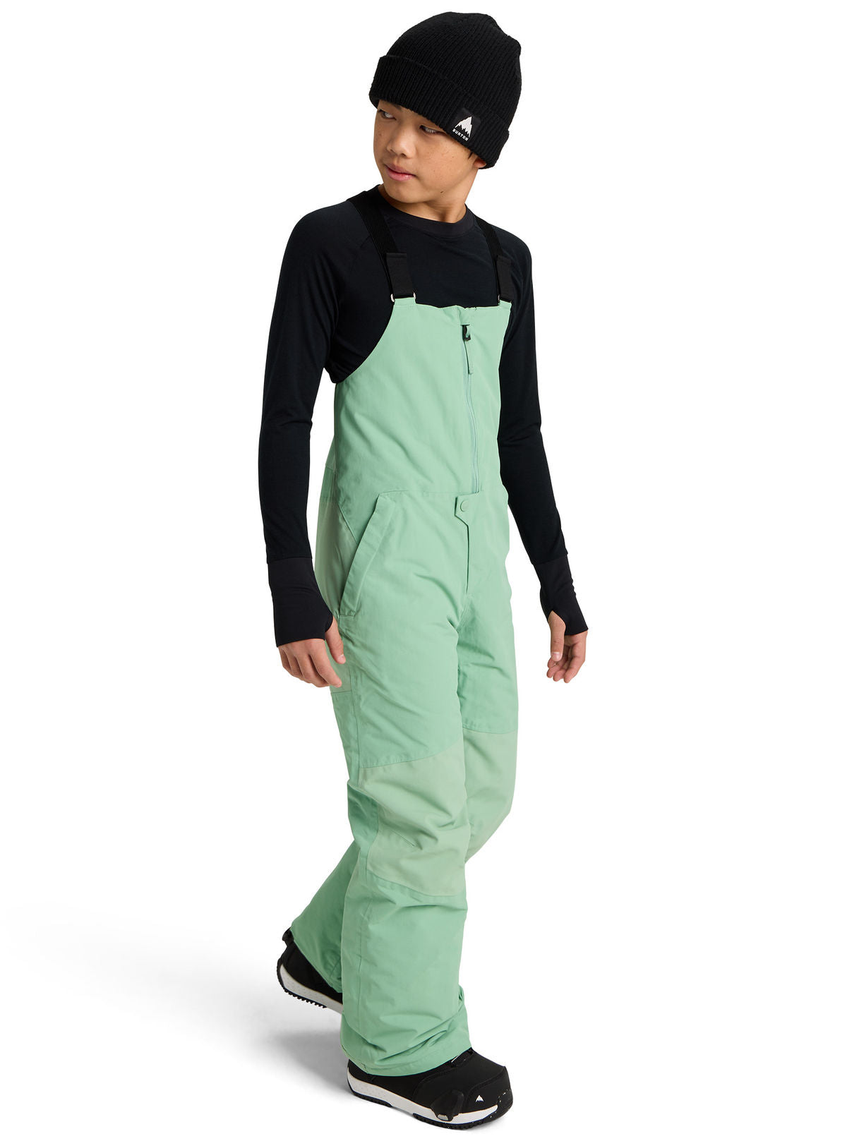 Kids' Burton Skylar 2L Bib Pants - Soft Sage - Burton Bibs Outerwear - alternate view 2