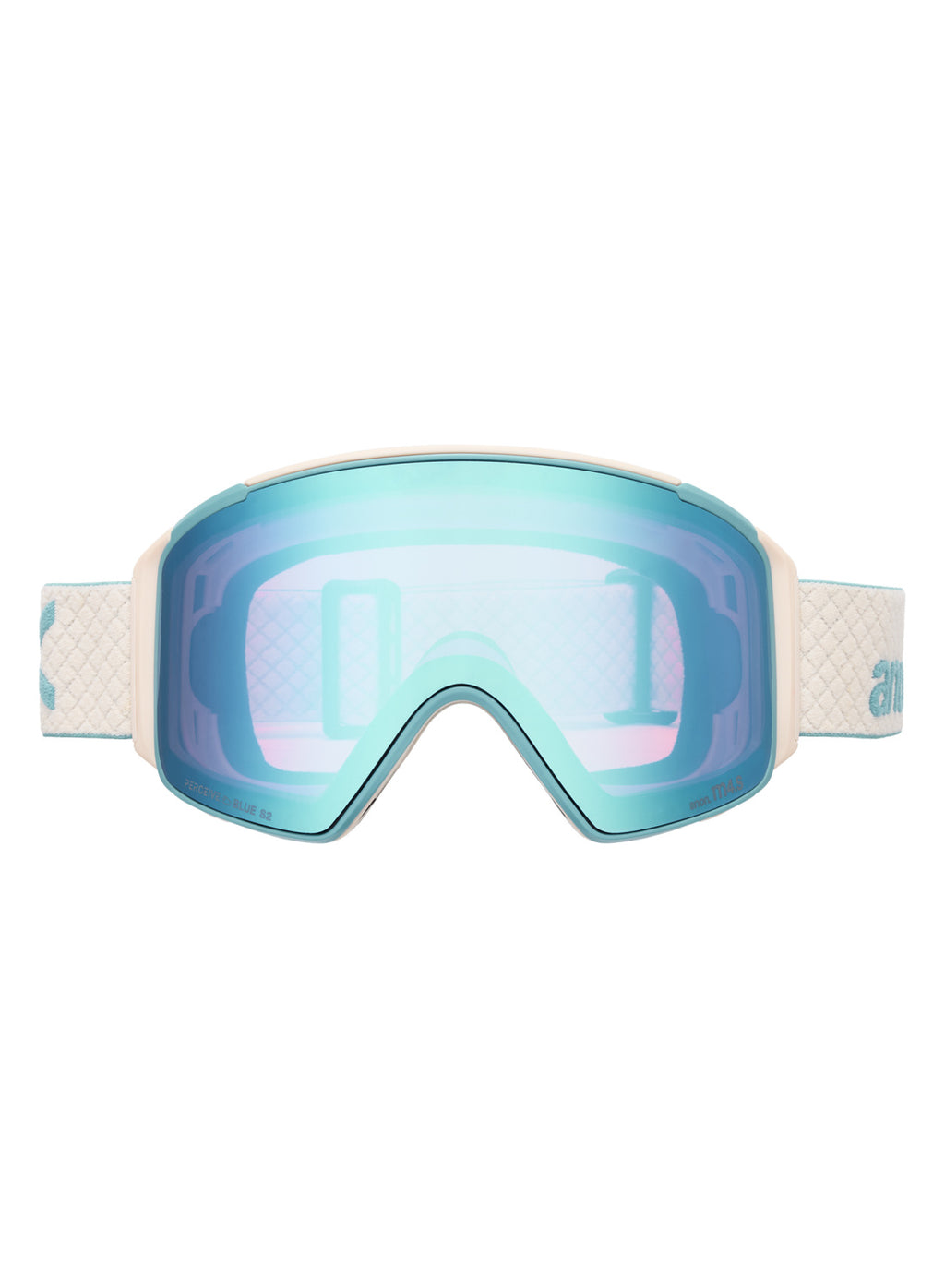 Anon M4 Goggles (Cylindrical) + Bonus Lens + MFI Face Mask - Oat / Perceive Variable Blue - Anon Magnatech Goggle - alternate view 2