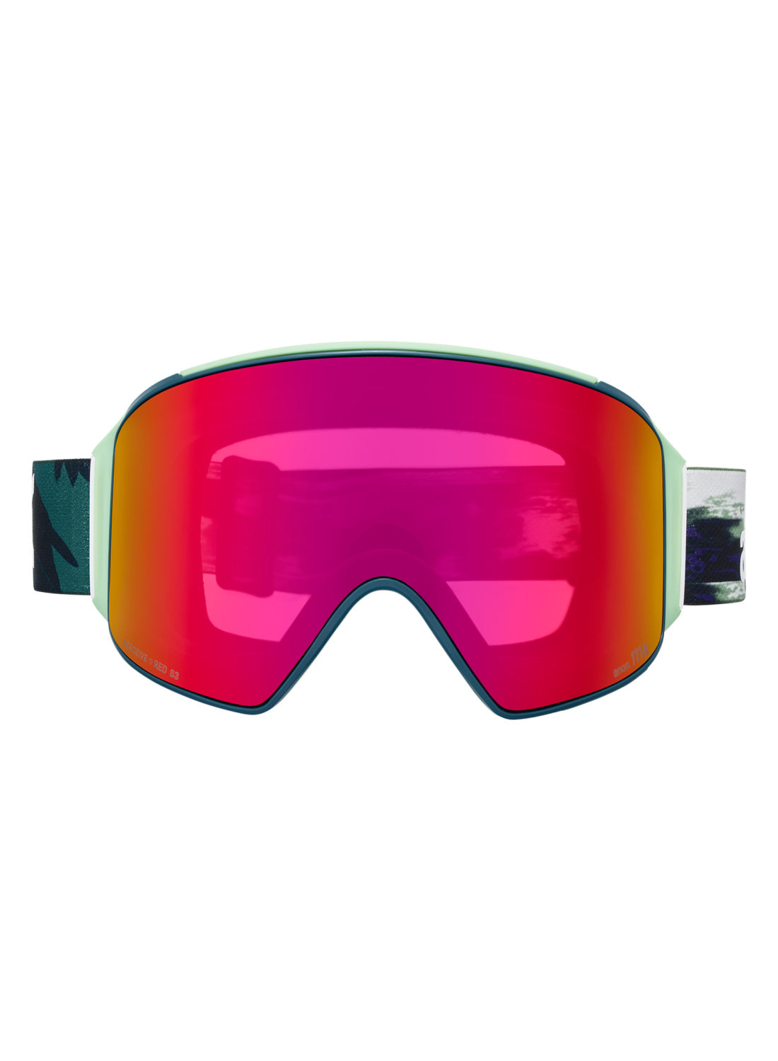 Anon M4 Goggles (Cylindrical) + Bonus Lens + MFI® Face Mask - Family Tree Perceive Sunny Red OS