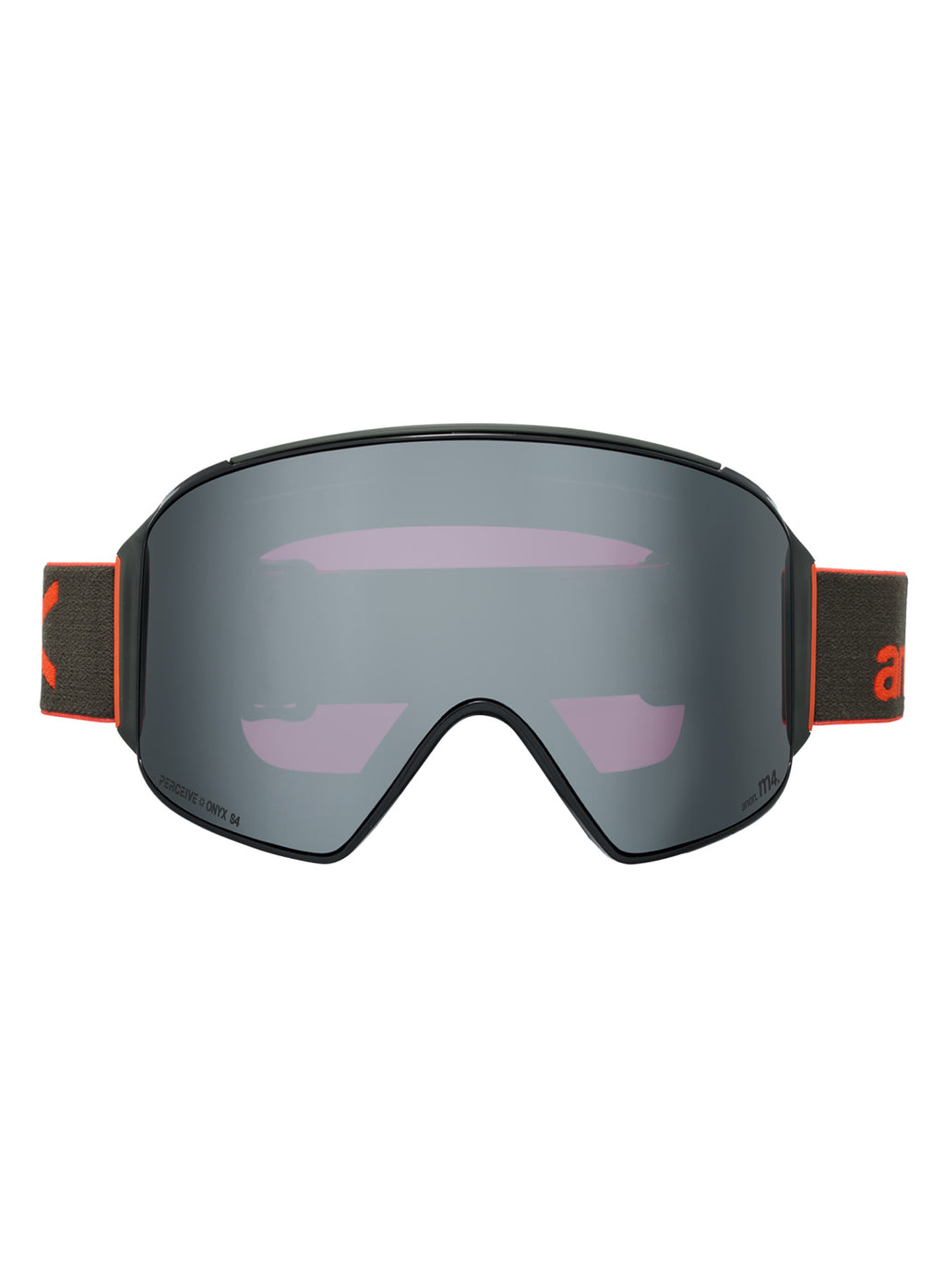 Anon M4 Goggles (Cylindrical) + Bonus Lens + MFI Face Mask - Fiesta Red / Perceive Sunny Onyx - Anon Magnatech Goggle - alternate view 2