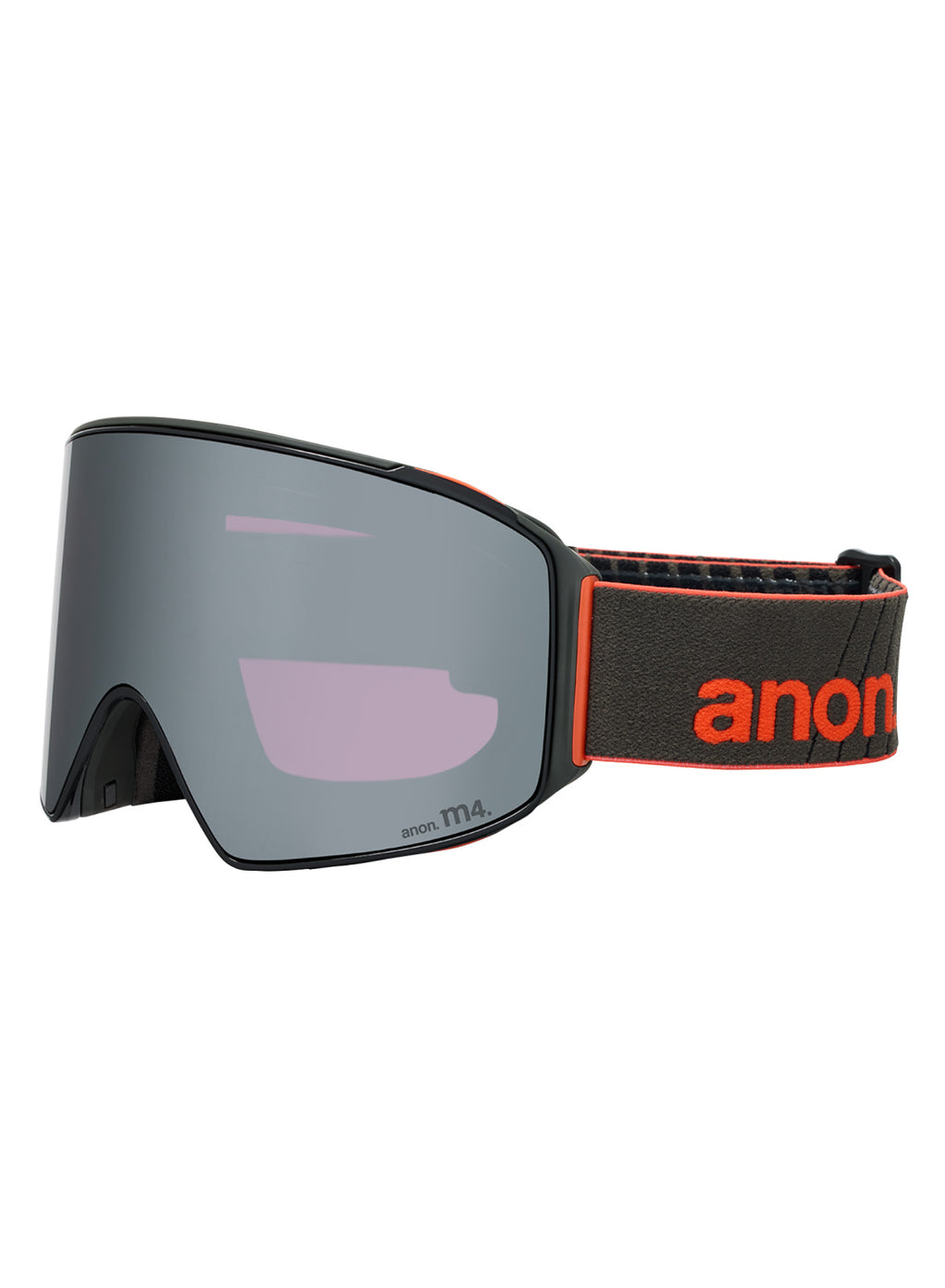 Anon M4 Goggles (Cylindrical) + Bonus Lens + MFI Face Mask - Fiesta Red / Perceive Sunny Onyx - Anon Magnatech Goggle - alternate view 3