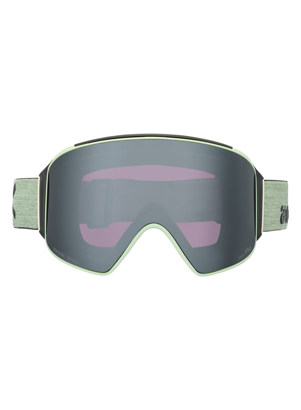 Anon M4 Goggles (Cylindrical) + Bonus Lens + MFI Face Mask - Soft Sage / Perceive Sunny Onyx - Anon Magnatech Goggle - alternate view 2